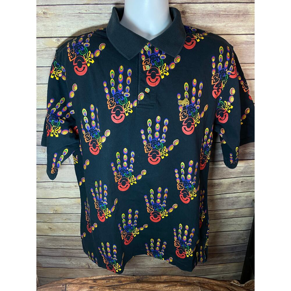 Men’s Brock Jeans Short Sleeve Button‑Down Shirt – Multicolor – Size XL